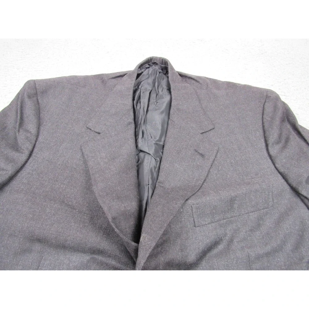 Brioni Nomentano Mens 44R Gray Wool 3 Button Hand Tailored Suit Jacket Blazer